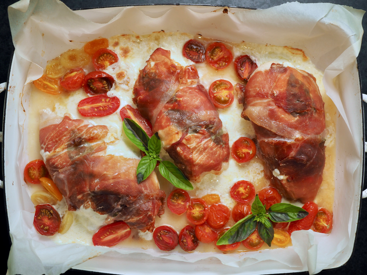 Pancetta Wrapped Melted Mozzarella Chicken Strawberry Hill Kitchen